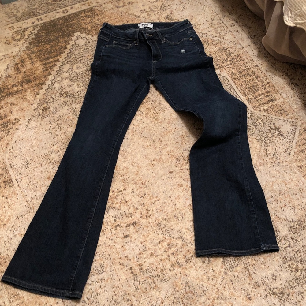 PAIGE Dark Indigo Flare Jeans
